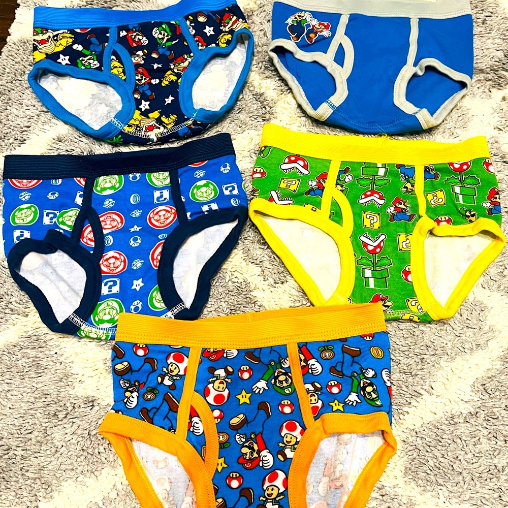 NEW W/O Package Boys Mario Underwear